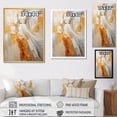 thumbnail image 4 of Designart "Glam Orange Beige composition III" Fashion Floater Framed Canvas Wall Art, 4 of 7
