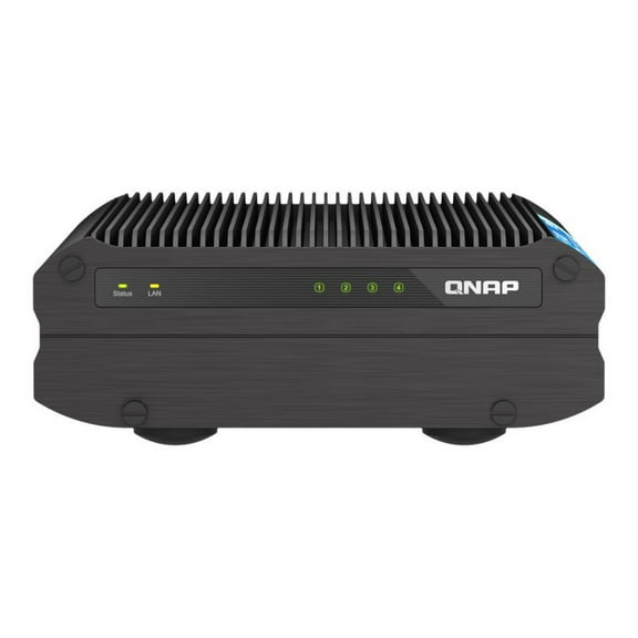 QNAP TS-i410X-8G-US 4 Bay High-Speed fanless Industrial NAS with dual-10GBe, Intel Atom CPU, 8GB DDR4 Memory and 2.5GbE (2.5G/1G/100M) Network Connectivity (Diskless)