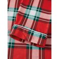 thumbnail image 5 of Christmas Family Pajamas Matching Sets Button Down Plaid Holiday Family Pajamas, 5 of 10