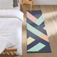 thumbnail image 3 of Yayeee Runner Rug for Bedroom 2'x6' Machine Washable Hallway Non Slip Mat, Green Stripes, 3 of 8