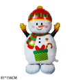 thumbnail image 4 of Globo de aluminio de 60 pulgadas con forma de muñeco de jengibre y Papá Noel, muñeco de nieve y decoración navideña, 4 of 4