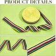thumbnail image 2 of 10 Yards Jacquard Woven Trim 1.5" Wide Embroidered Sewing Band Polyester Strip Ribbon for DIY Craft Garments Hats Accessories 5 Colors Strips, 2 of 6