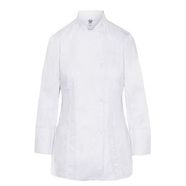 Dennys Veste de Chef à Manches Longues pour Femme