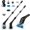 Black, variant on Ayternipy Cordless Electric Spin Scrubber,Cleaning Brush Scrubber for Home, 360RPM/Mins, 90Mins Work Time, 7 Replaceable Brush Heads for Bathroom Shower Bathtub Glass Car, White