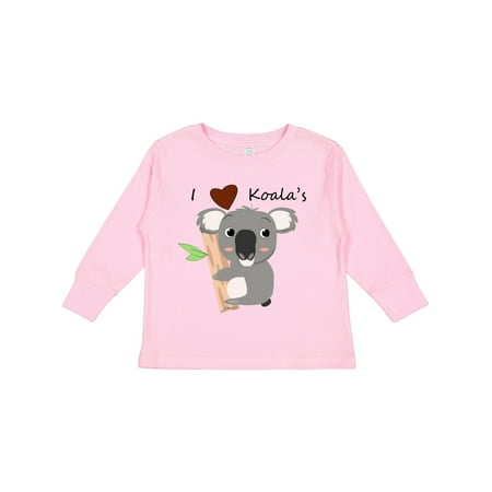 

Inktastic I Heart Koalas Gift Toddler Boy or Toddler Girl Long Sleeve T-Shirt