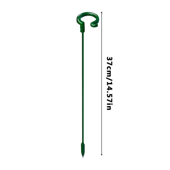 Fiberglass Plant Support Stakes with Support Ring | 1-Pack Garden Stakes for Indoor & Outdoor Flowers | Prevents Bending & Enhances Plant Growth