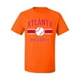 thumbnail image 2 of Wild Bobby City of Atlanta Baseball Fantasy Fan Sports Men's T-Shirt, Orange, Small, 2 of 6