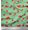 Mint Green, variant on Soimoi Green Cotton Duck Fabric Text & Poppy Floral Printed Fabric 1 Yard 42 Inch Wide