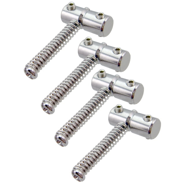 Sillines de puente de bajo eléctrico Sunnimix 2 largos y 2 Cortos plata