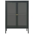 thumbnail image 6 of vidaXL Sideboard Storage Side Table for Living Room Bedroom Steel and Glass, 6 of 31