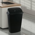 thumbnail image 6 of Yesdate 13 Gallon Black Outdoor Garbage Can with Swing Lid, Heavy-Duty Construction Trash Can, 4 Pack, 6 of 7