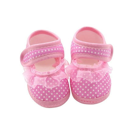 

Infants Baby Girl Casual Soft Crib Shoes Prewalker 0-18M
