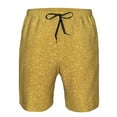 thumbnail image 4 of Disketp Men'S Swim Trunks Hawaiian Breathable Surf Beach Swimsuits Mesh Lining Beach Shorts With Pockets-Gold Shiny, 4 of 9