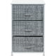 thumbnail image 4 of Sorbus Mesita de Noche con 3 Cajones: Mueble de Noche y Mesa Auxiliar Decorativa, Torre de Almacenamiento para el Hogar, Accesorios de Recámara, Oficina, Residencia Universitaria, Estructura de Acero,, 4 of 6