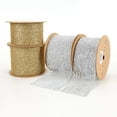 thumbnail image 3 of LaRibbons 4" Mesh Wired Ribbon | Silver | 10 Yard Roll, 3 of 6