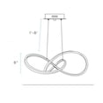 thumbnail image 3 of Finesse Decor Knotted LED Dimmable Chandelier // Chrome, 3 of 4