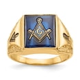 thumbnail image 1 of 14K Yellow Gold Men's Masonic Ring, 1 of 1