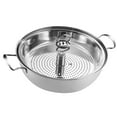 thumbnail image 3 of S SERENABLE Steam Pot Stainless Steel Cooker Steaming Pot for Vegetable Dumpling Sauce, 3 of 9