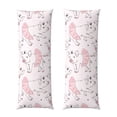 thumbnail image 1 of Balery Cute Piggy Ballerina Funda Protectora para Almohada Corporal de Algodón Hipoalergénico con Cierre(55 x 21 pulgadas), Almohadas No Incluidas, 1 of 7