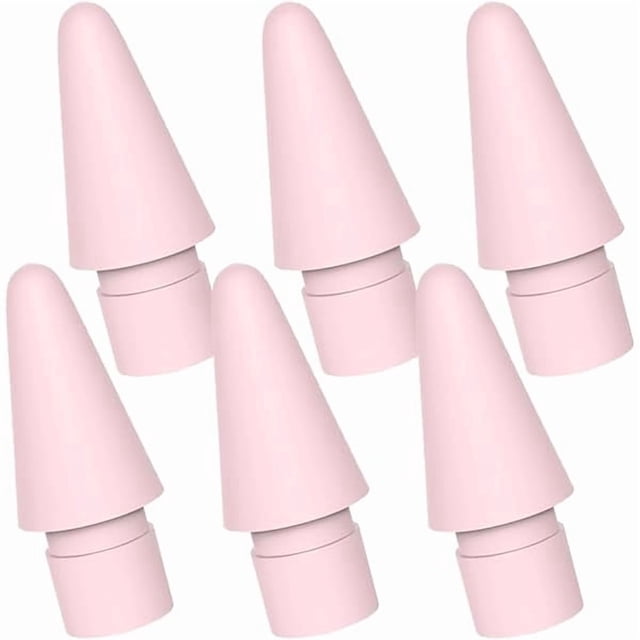 LinQingQ 6PCS Pink Pen Tips Compatible for iPad Pencil 1st & 2nd Generation (Pink, 6PCS)