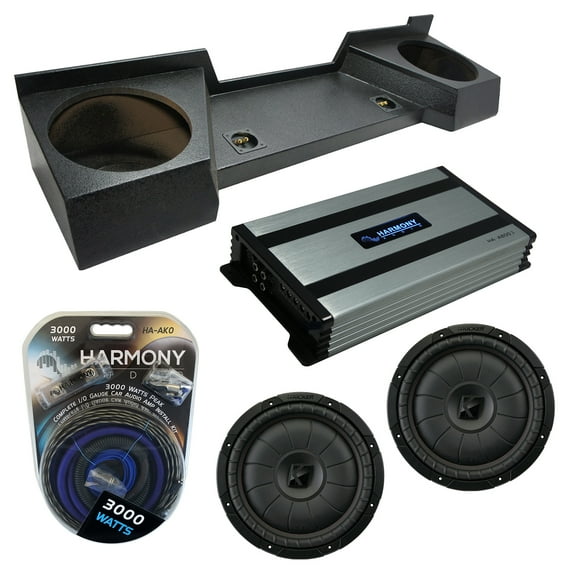 07-13 Chevy Silverado Ext Cab Truck Kicker CVT12 Dual 12 Rhino Sub Box HA-A800.1