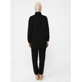 thumbnail image 4 of Black - Unlined - Cotton - Polo neck - Suit - Refka, 4 of 6