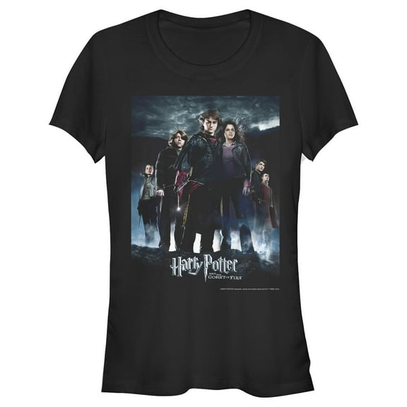 Junior's Harry Potter Goblet of Fire Poster  Graphic Tee Black X Large