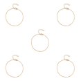 thumbnail image 1 of Guardurnaity Tobillera ajustable Cuentas de metal resistentes al desgaste universal Pulseras de tobillo Accesorio de moda Cadenas de pie para Office Oro 5Conjunto, 1 of 6