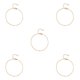 thumbnail image 1 of Jumpingount Tobillera Delicada de tobillo resistente universal Estilo simple Tobilleras de mujer Adornos Regalos del día de San Valentín Cadenas de Oro 5piezas Jumpingount CBP200180, 1 of 6