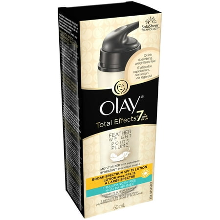 Olay ® Total Effects ® 7-in-One Feather Weight Fragrance-Free Moisturizer with Broad Spectrum SPF 15 Sunscreen 50mL Box