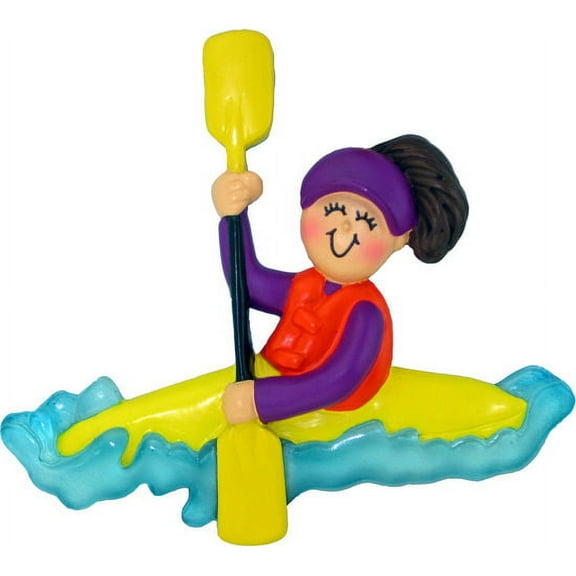Femaie Kayaking Ornament