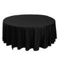 thumbnail image 3 of Efavormart Black Premium Scuba Round Tablecloth, Wrinkle Free Seamless Polyester Tablecloth - 108", 3 of 11