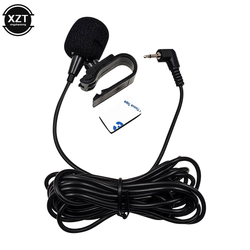 Siruishop Radio de Voiture Microphone 2.5MM pour Récepteur Stéréo Bluetooth Noir