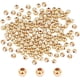 thumbnail image 1 of 300 Uds. Cuentas de latón chapadas en oro de 4mm y 14k, cuentas espaciadoras lisas redondas chapadas de larga duración para collar, pulsera y fabricación de pendientes, 1 of 5