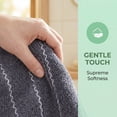 thumbnail image 3 of Unique Bargains Ultra Soft Highly Absorbent Cotton Stripe Bath Towel Blue 55" x 28", 3 of 8
