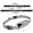 thumbnail image 2 of Reflective Running Gear, Running Fanny Pack for Women & Men,Money Belt, Travel belt - grey, 2 of 5