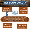 thumbnail image 2 of WE Games Coffee Table African Stone Game Mancala - Solid Wood with Walnut Stain, 2 of 11