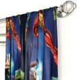 Marvel Avengers Blue Circle Boys Bedroom Curtains Set, 2 Count