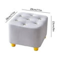 thumbnail image 2 of Kezqiaxn Small Stools Wheeled Low Stool for Home Use Universal Wheel Doorway Lazy Man Shoe Stool Multifunctional Seamstress Wheelchair Sitting Stool Small Stool White, 2 of 7
