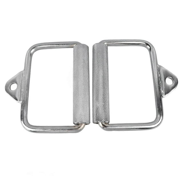 Lot de 2 poignées de traction en acier inoxydable galvanisé pour exercices de gymnastique, fixation de câble pour câbles d'entraînement de fitness