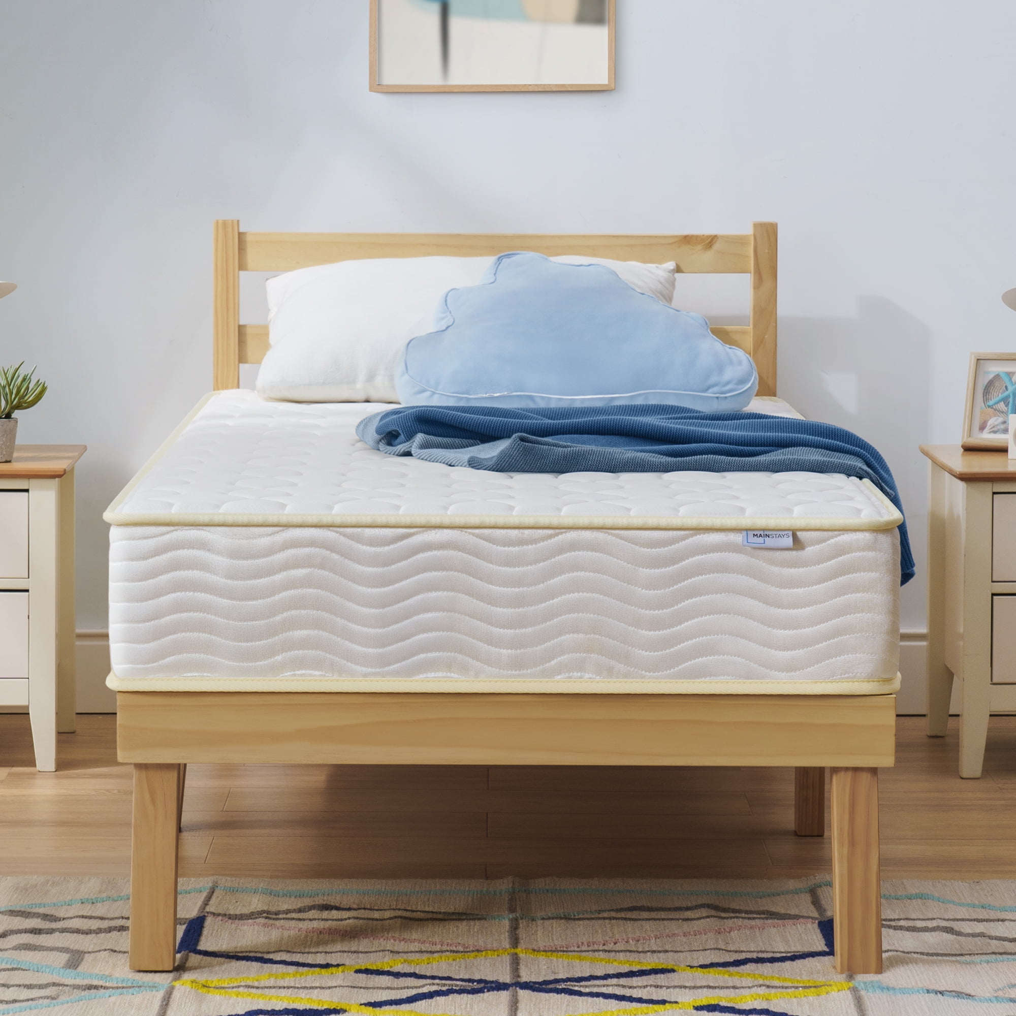 Mainstays 8 in Twin-XL Tight Top Innerspring Mattress with Gel Foam