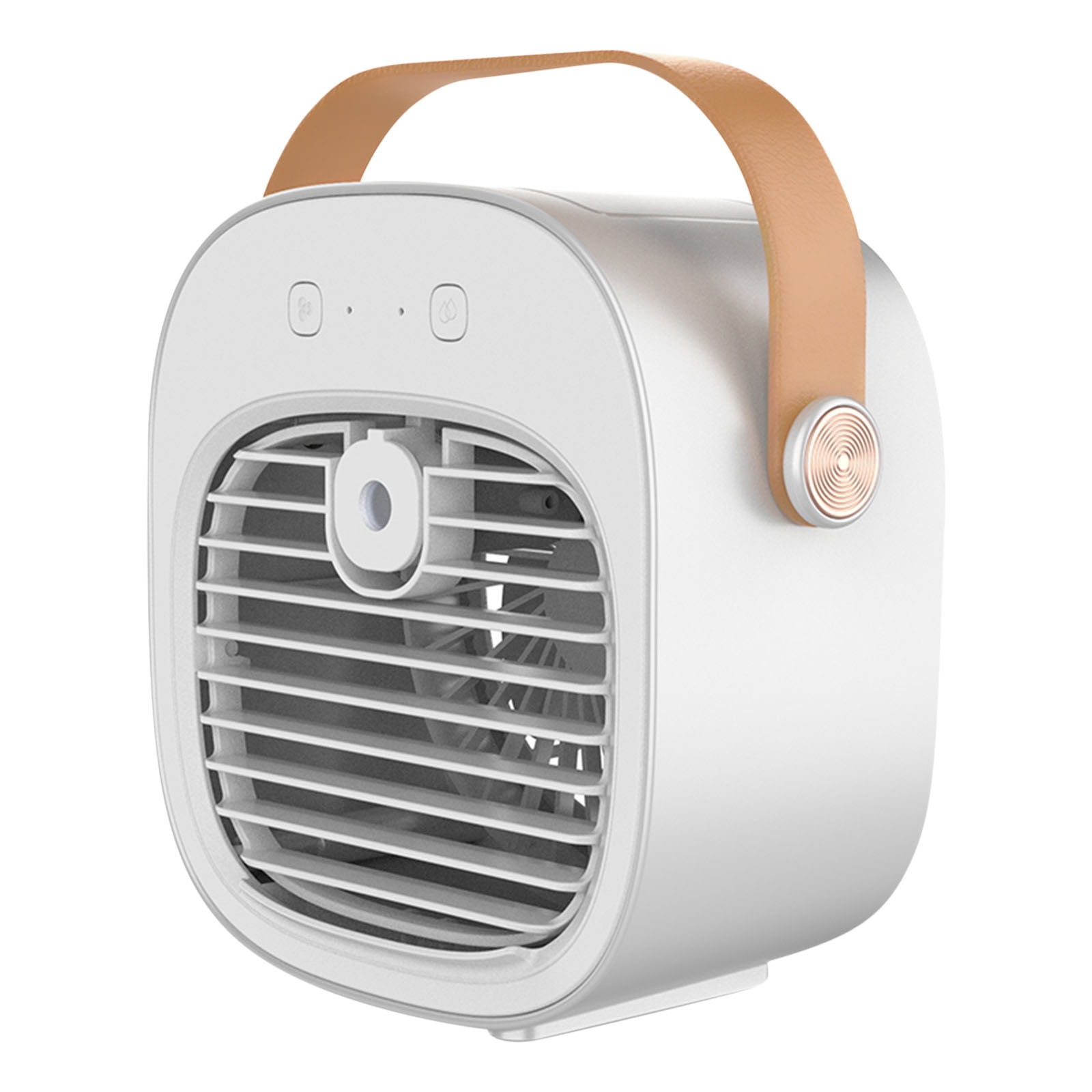 Yhmxh Portable Fan Portable Air Conditioner 3 Speeds Duration 5-10 hrs, Quiet Desk Cooling Fan, Mini Air Conditioner Fan for Home, Bedroom, Travel, Office, Outdoor, Indoor