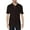 01-Black, variant on NAMTYQX Mens Short Sleeve Shirts Loose Soft Casual Lightweight Mens Polo Shirts Button Lapel Neck Plus Size Short Sleeve Mens Casual Shirts Wine Size M