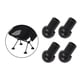 thumbnail image 2 of Matsuzay 4 protectores de patas para muebles, color negro, antideslizante, amplia aplicación, resistencia al desgaste y al colapso Decoración del hogar 4 piezas de 13 mm., 2 of 6