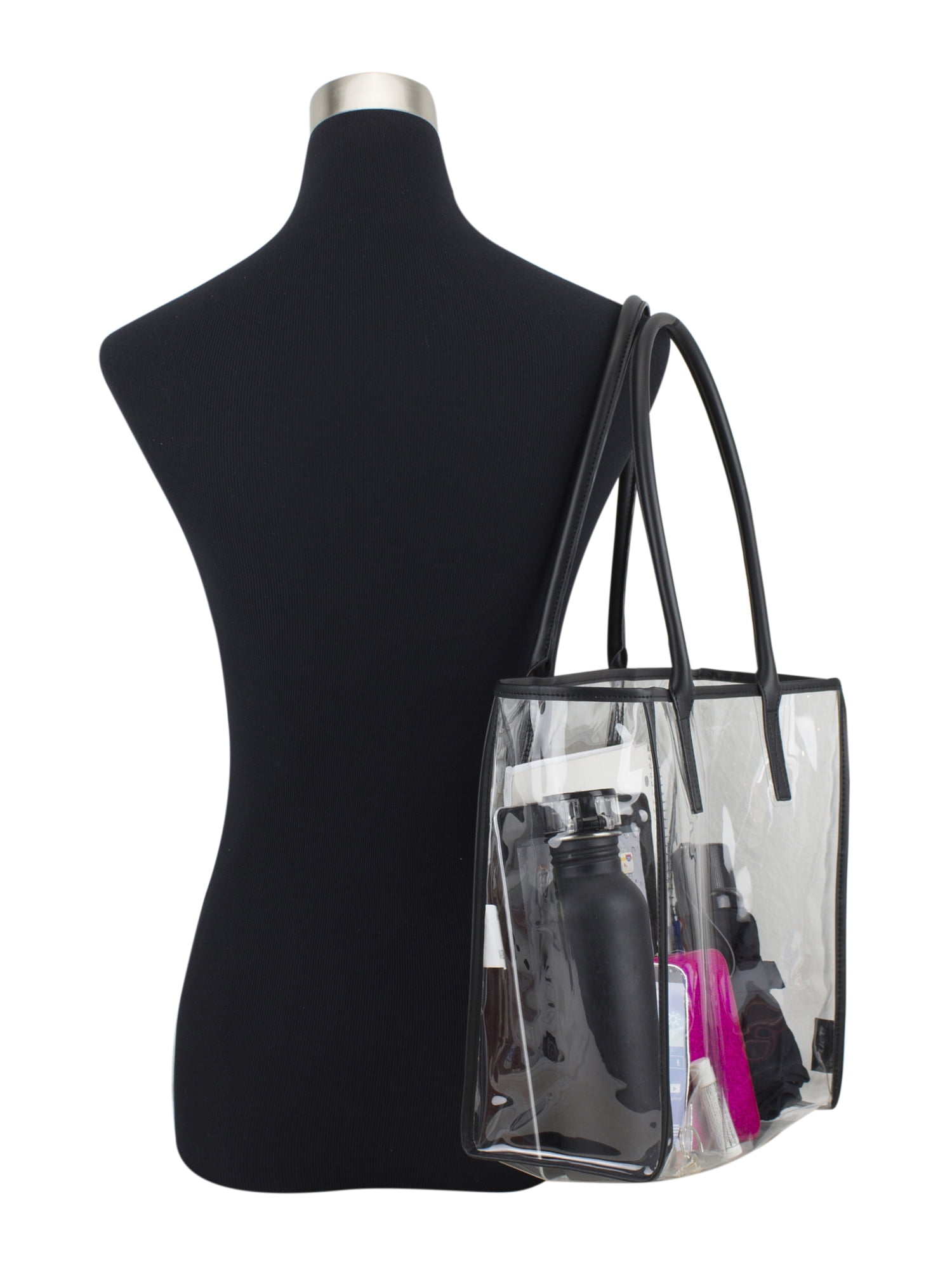 Eastsport Clear All-Purpose Security Tote, Black
