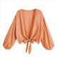 thumbnail image 1 of Traje de Baño para Mujer, Túnica, Bikini con Lazo, Camiseta de Playa Suave de Larga Coral M, 1 of 6