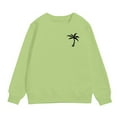 thumbnail image 4 of Ketyyh-chn99 Chandail à Col Rond pour Bébé Fille Garçon, Tendance Mode, Chandail à Capuchon Imprimé à Col Rond pour Garçons, Haut pour 5-6 Ans, Vert, 4 of 4