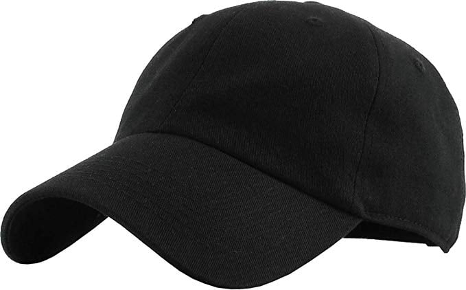 Unconstructed Hat Baseball Cap 100% Cotton Adjustable Plain Cap with Metal Strap Back,Polo Style and Low Profile 