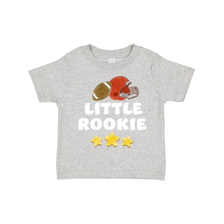 

Inktastic Little Rookie Football Red Helmet and Yellow Stars Gift Toddler Boy or Toddler Girl T-Shirt