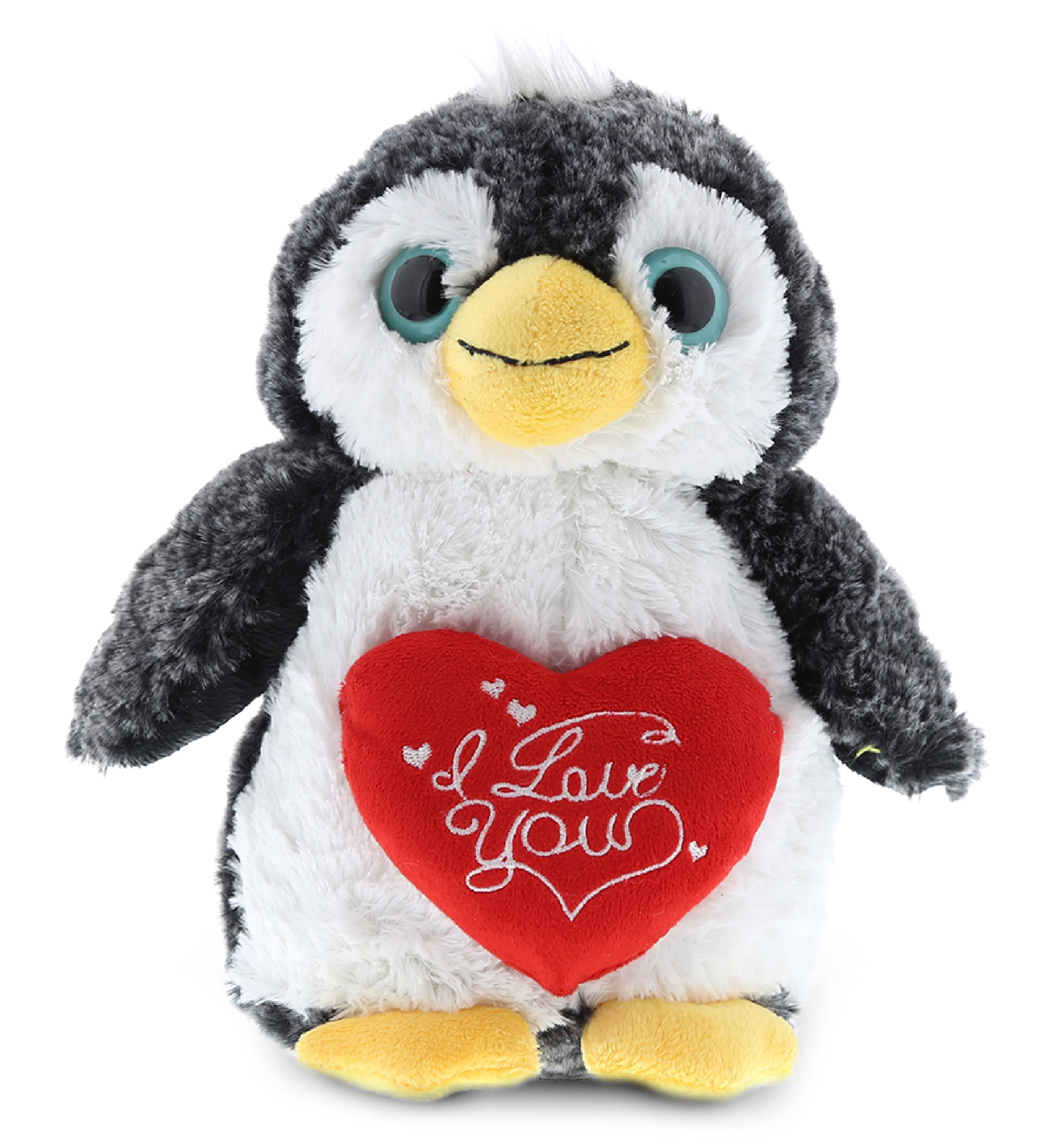 Soft Penguin Stuff Plush Doll Gift for Kids Girls Boys Girlfriend Valentines Day Gifts Throw Pillow Plushies Penguin Stuffed Animal Toys Blue,9.8in/25cm 